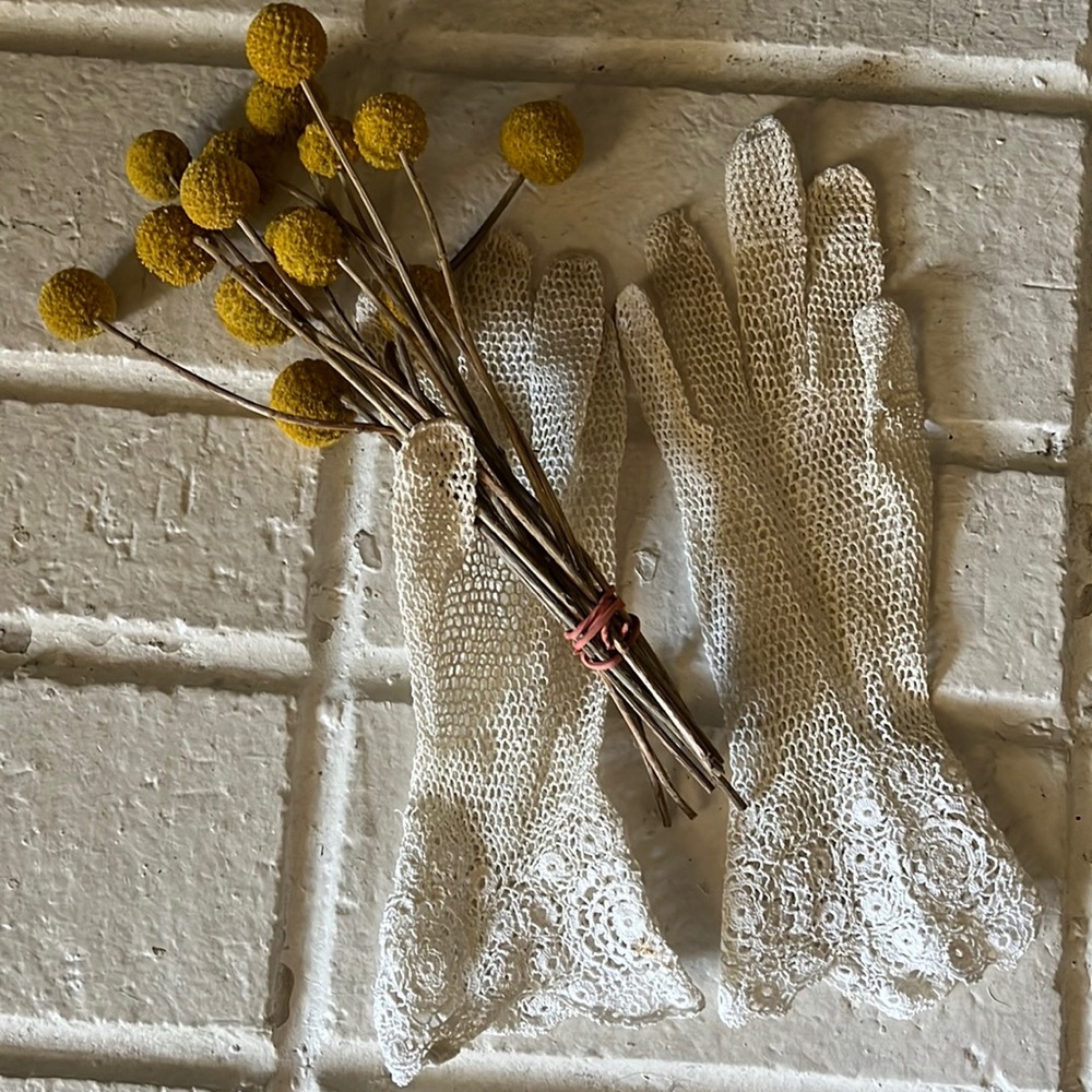 Vintage lace gloves